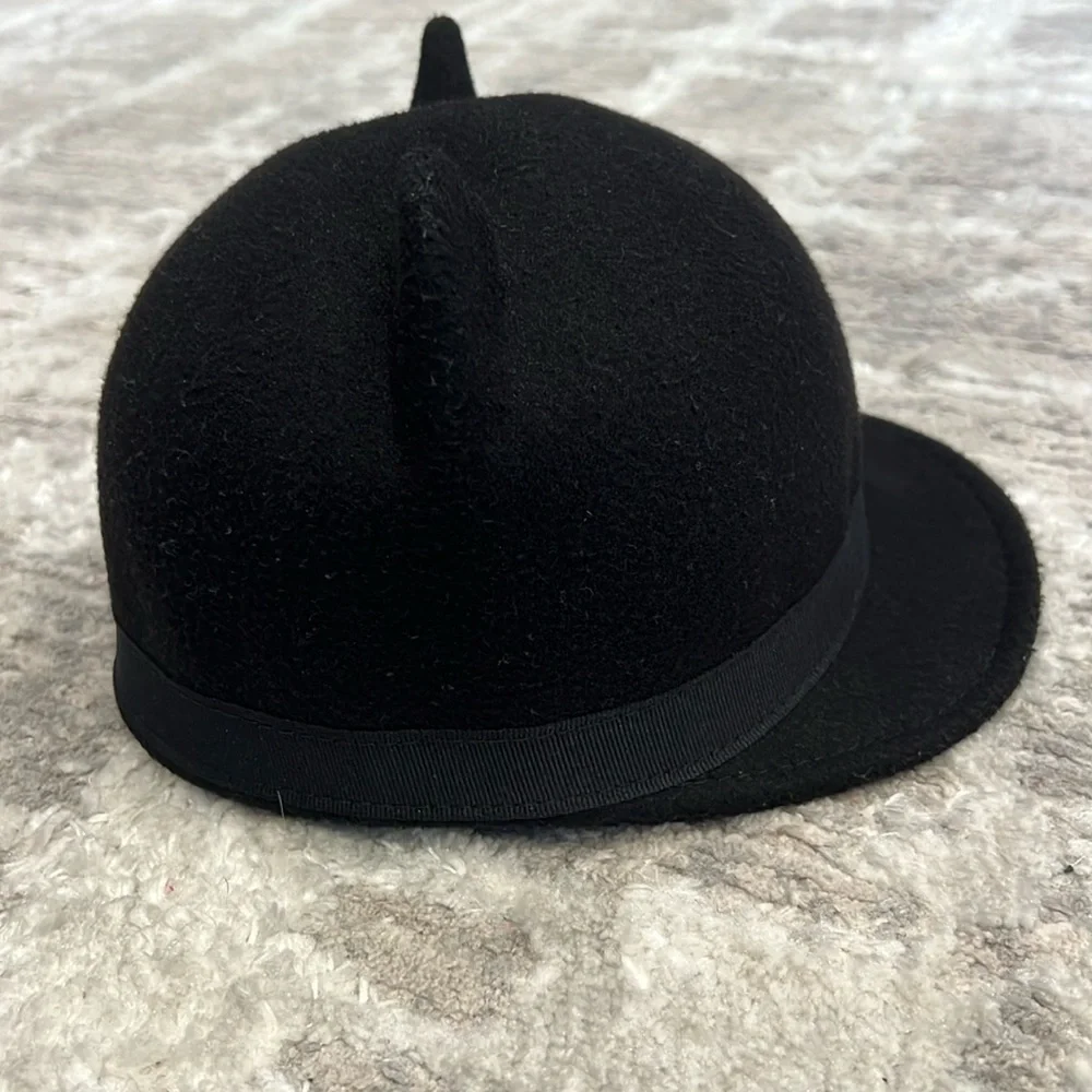 😻Gymboree 😻Black Cat Ear Hat Size 12-24 months